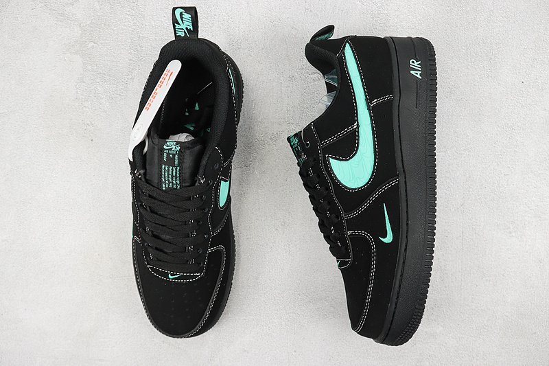 Tiffany & Co. x Nike Air Force 1 Low "Black/Tiffany Blue/Swoosh" фото № 7