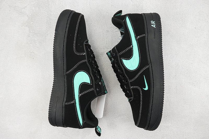 Tiffany & Co. x Nike Air Force 1 Low "Black/Tiffany Blue/Swoosh" фото № 6