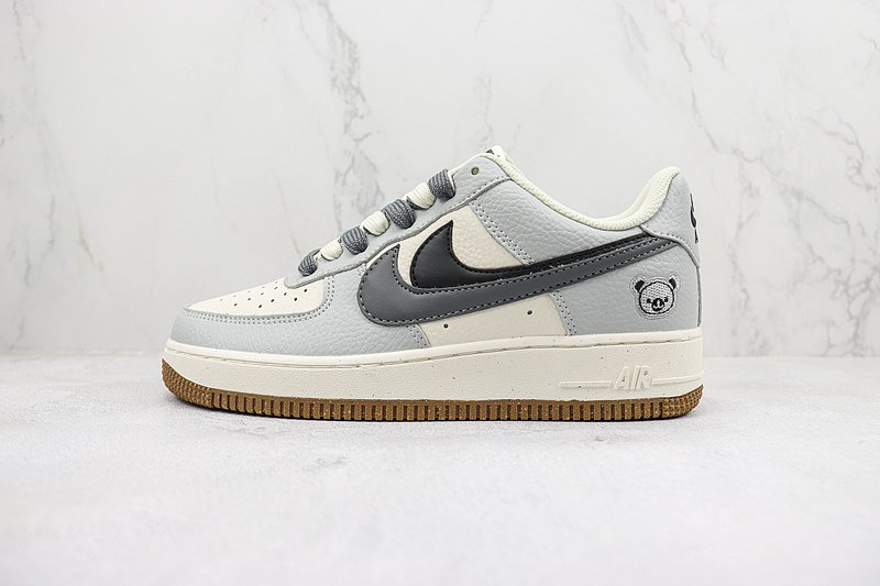 Nike Air Force 1 Low "Black/Grey Grizzly Bear" фото № 2