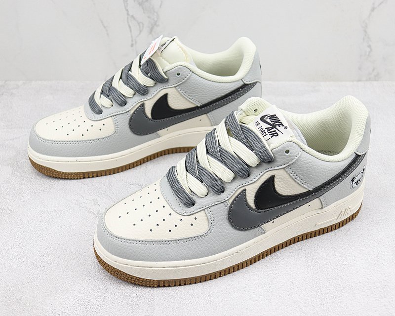 Nike Air Force 1 Low "Black/Grey Grizzly Bear" фото № 5