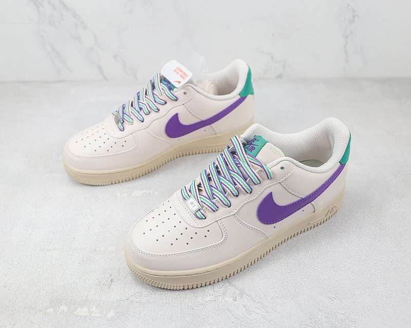 Nike Air Force 1 Low "NASA 50th White/Purple/Green" фото № 5