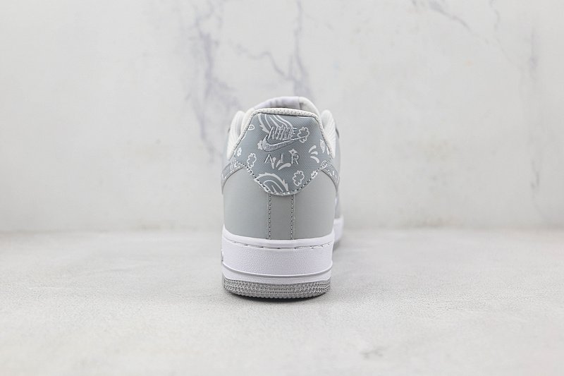 Nike Air Force 1 Low "Gray and White Cashew Flower" фото № 9