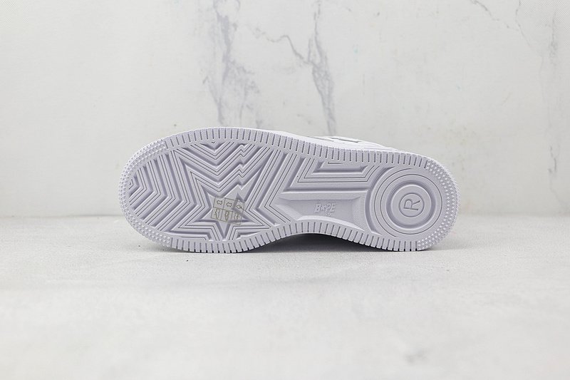 A Bathing Ape x Nike Air Force 1 Low "Triple White Sta" фото № 8