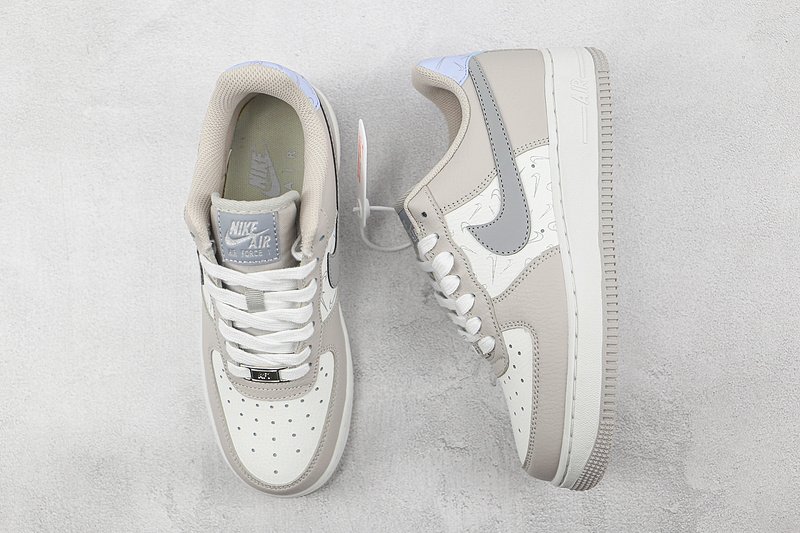 Nike Air Force 1 Low "Warm Grey/Mini-Swoosh" фото № 6