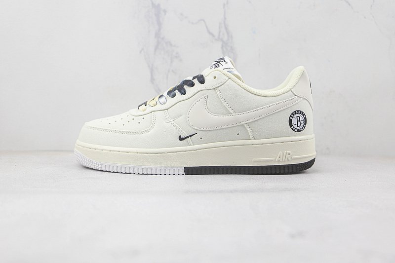Nike Air Force 1 Low "Broklyn Rice White/Black" фото № 2