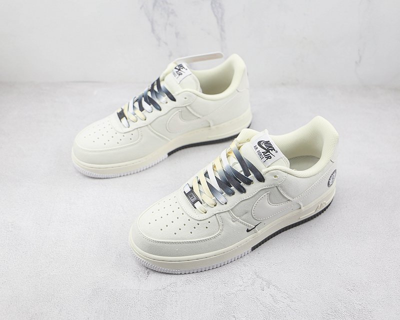 Nike Air Force 1 Low "Broklyn Rice White/Black" фото № 5