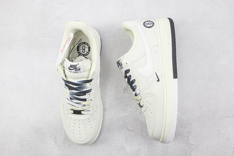 Nike Air Force 1 Low "Broklyn Rice White/Black" фото № 6