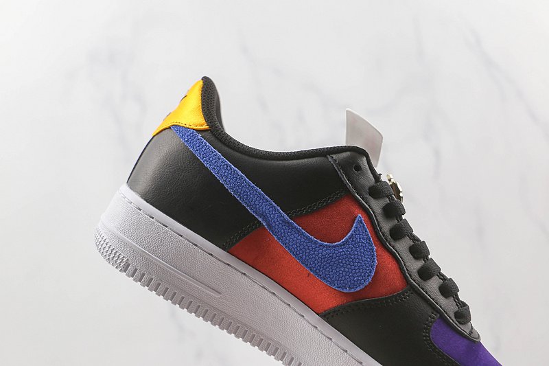Nike Air Force 1 Low "Black/Red/Washed Teal" фото № 3