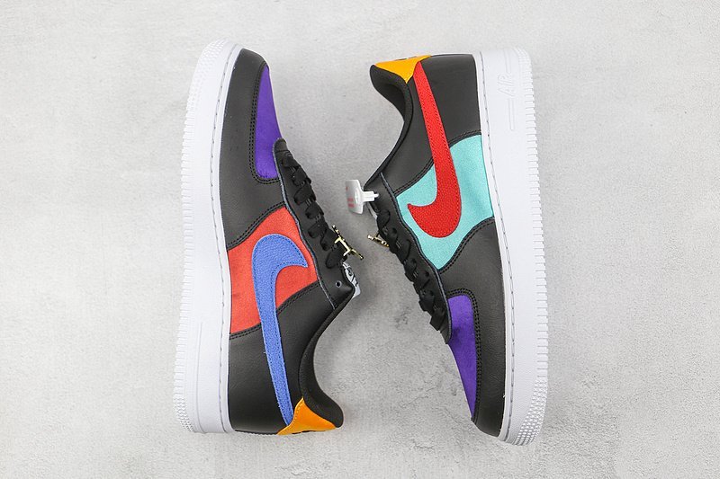 Nike Air Force 1 Low "Black/Red/Washed Teal" фото № 7