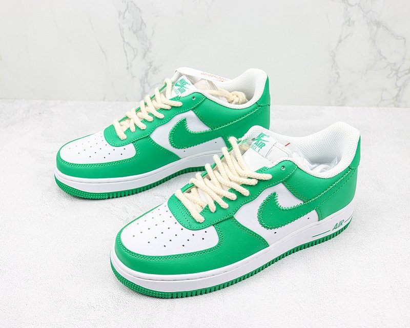 Nike Air Force 1 Low "White/Green" фото № 5