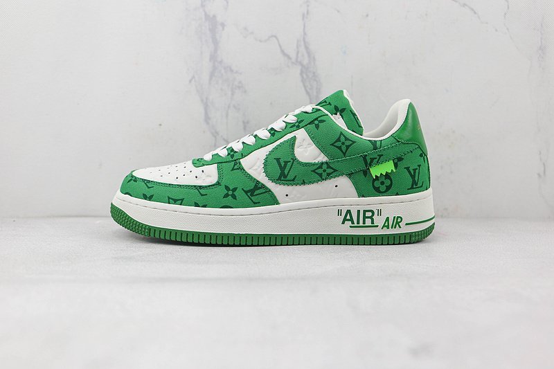 Louis Vuitton x Nike Air Force 1 Low "Green/White" фото № 2
