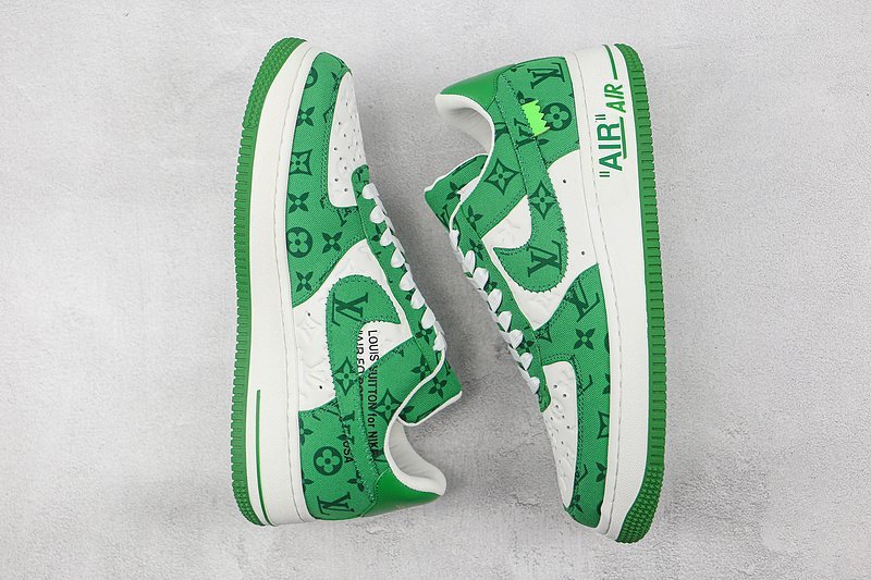 Louis Vuitton x Nike Air Force 1 Low "Green/White" фото № 6