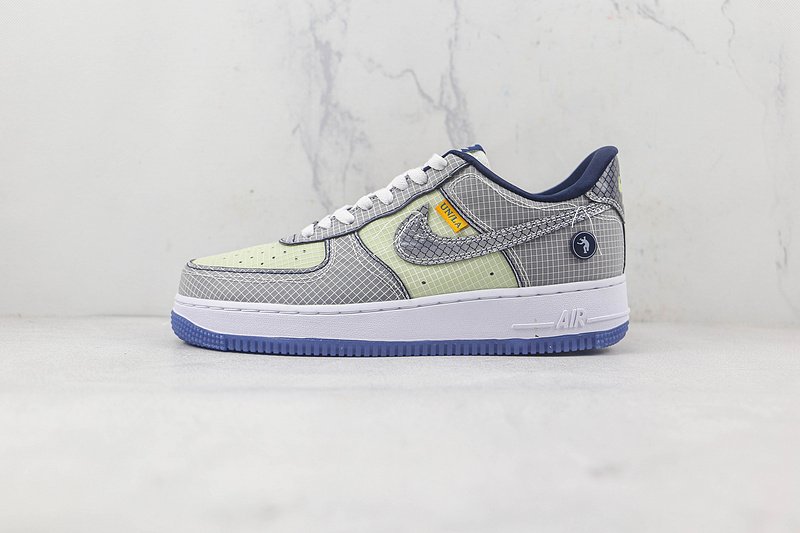 Union x Nike Air Force 1 07 Low "Grey/White/Green" фото № 2