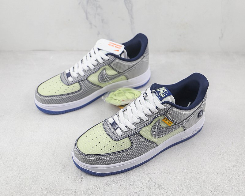 Union x Nike Air Force 1 07 Low "Grey/White/Green" фото № 5