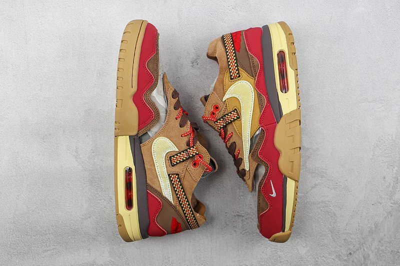 CLOT x Nike Air Max 1 "Red/Brown/Grey/Yellow" фото № 5