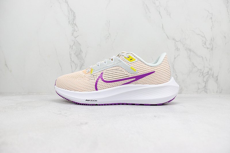 Nike Air Zoom Pegasus 40 "White/Purple/Orange Mesh" фото № 2