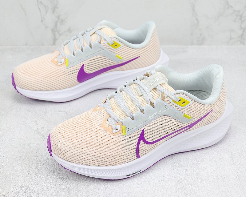 Nike Air Zoom Pegasus 40 "White/Purple/Orange Mesh" фото № 5