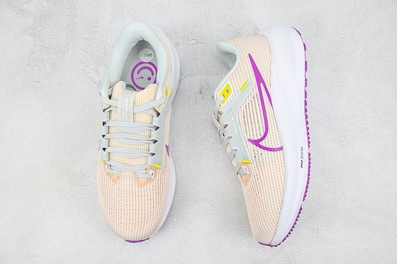 Nike Air Zoom Pegasus 40 "White/Purple/Orange Mesh" фото № 6