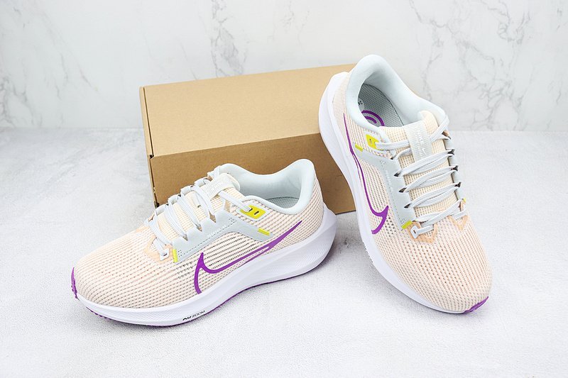 Nike Air Zoom Pegasus 40 "White/Purple/Orange Mesh" фото № 7
