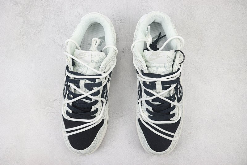 Nike Dunk Low "White/Black Paisley" фото № 7