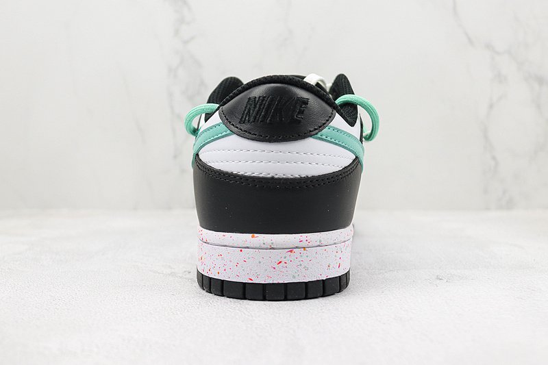 Nike Dunk Low Multi Swoosh "White/Black/Aqua" фото № 8