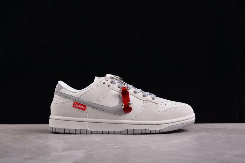 Supreme x Nike Dunk Low "Beige/Gray" фото № 8