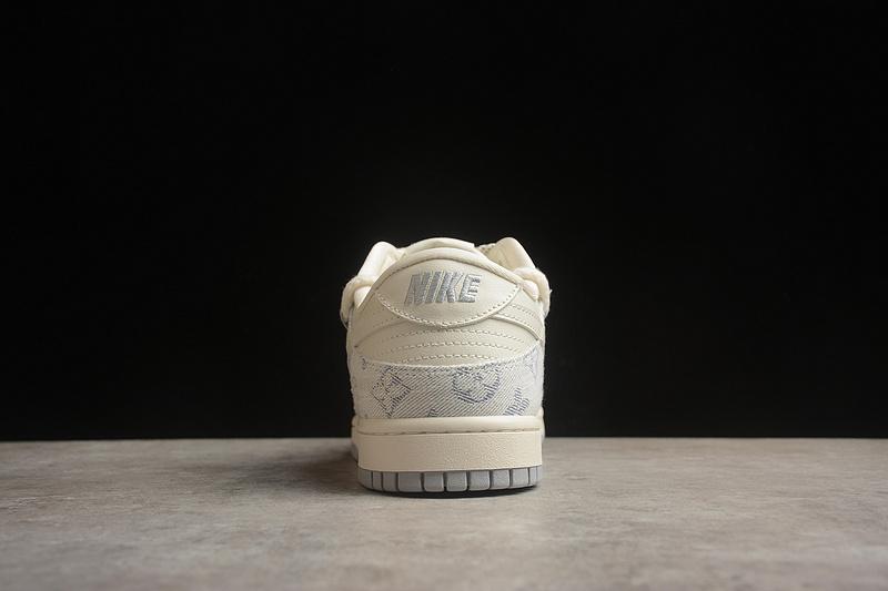 Louis Vuitton x Nike Dunk Low "Gray/Beige" фото № 2