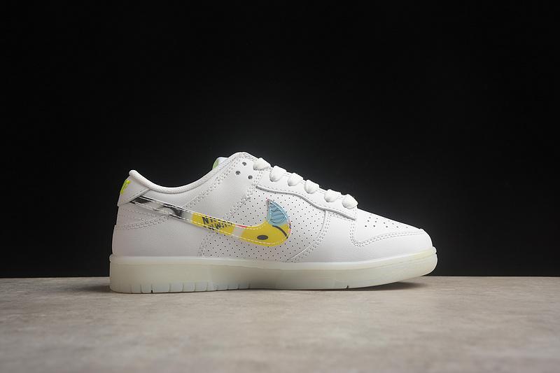 BAPE x Nike Dunk Low "White Multi" фото № 5
