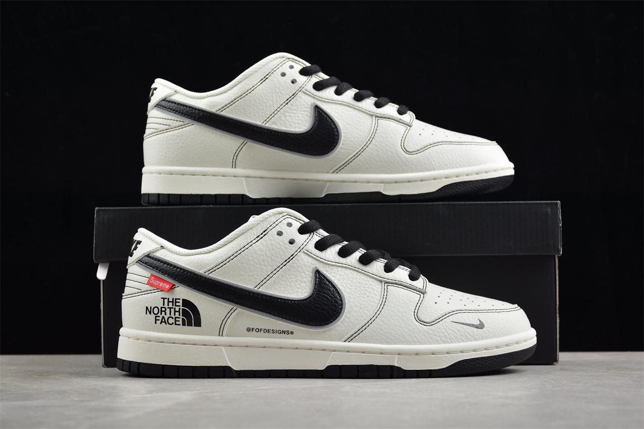 The North Face x Nike SB Dunk Low Supreme "White/Black" фото № 9