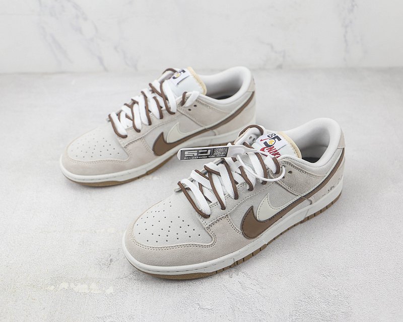 Nike Dunk Low SE 85 Double Swoosh "Grey/Brown" фото № 5