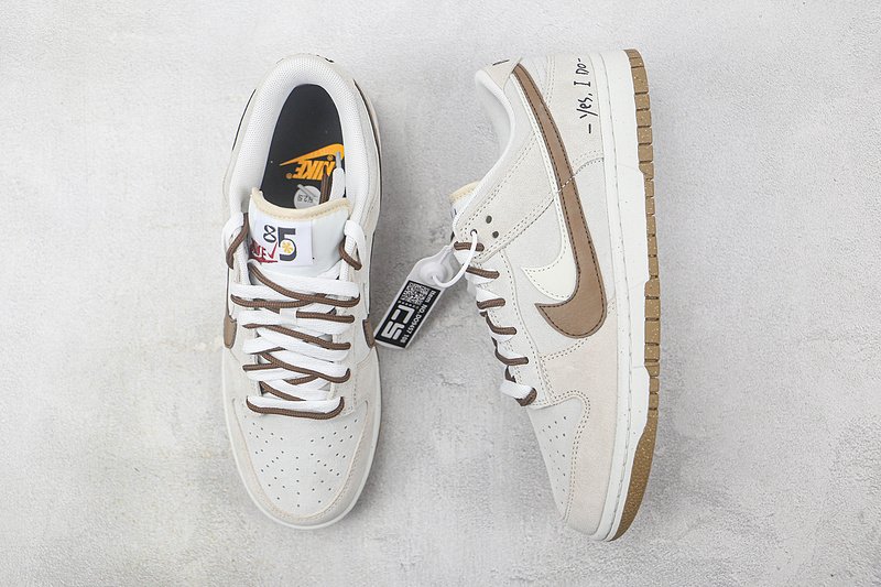 Nike Dunk Low SE 85 Double Swoosh "Grey/Brown" фото № 6