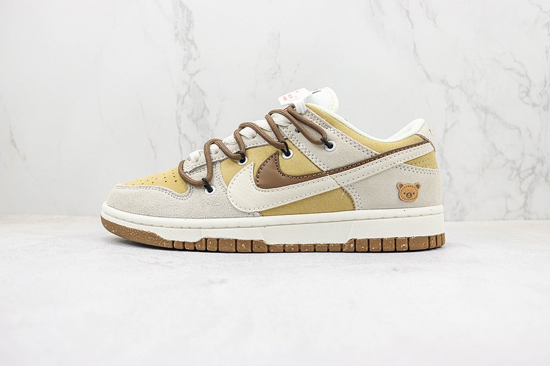 Nike Dunk Low SE 85 Double Swoosh "Grey Bear/Yellow" фото № 2