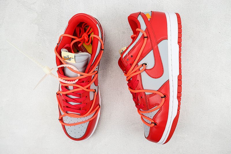 Off-White X Nike Dunk Low «University Red» фото № 7