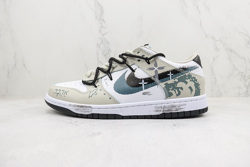 Nike Dunk Low "Brush Graffiti Cross" фото № 2