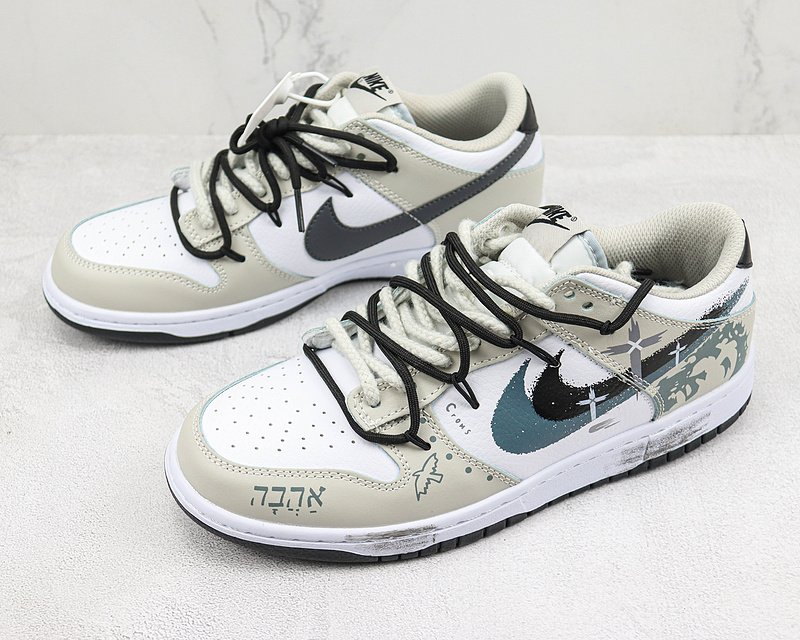 Nike Dunk Low "Brush Graffiti Cross" фото № 5