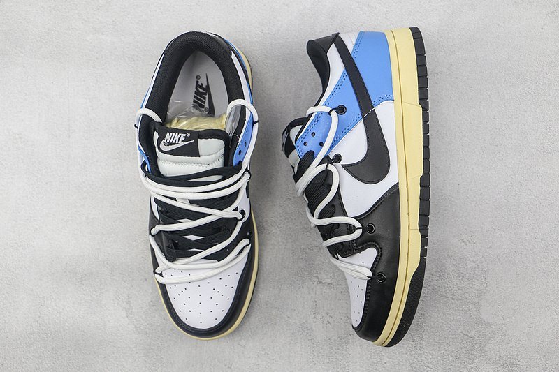 Nike SB Dunk Low Retro XD "Black/White/Blue-Beige" фото № 6