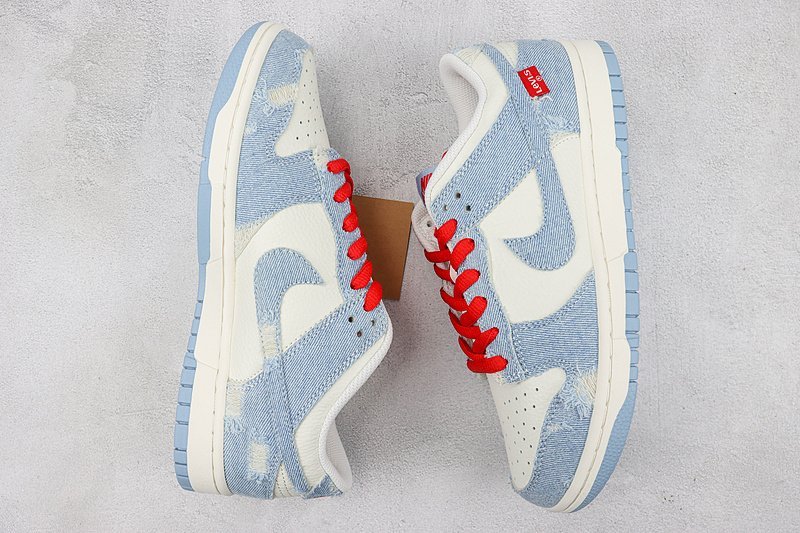 Levis x Nike SB Dunk Low "Jeans Blue" фото № 6