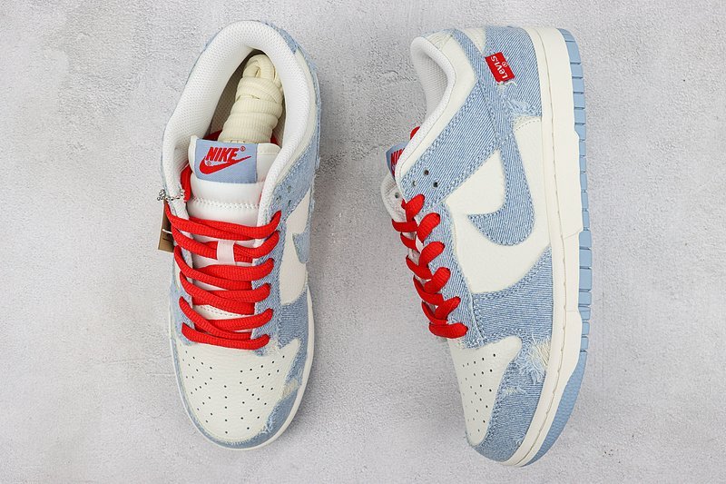 Levis x Nike SB Dunk Low "Jeans Blue" фото № 7
