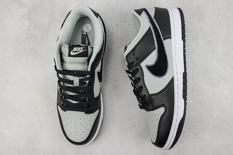 Nike Dunk Low "Chenille Swoosh Black/Grey" фото № 7
