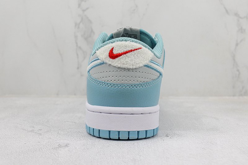 Nike Dunk Low "Fleece Swoosh/Light Blue" фото № 9