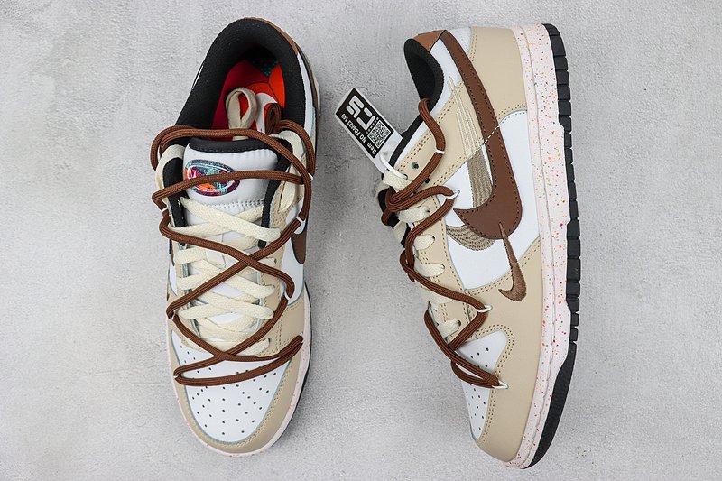 Nike Dunk Low "Multi-Swoosh/Brown" фото № 7