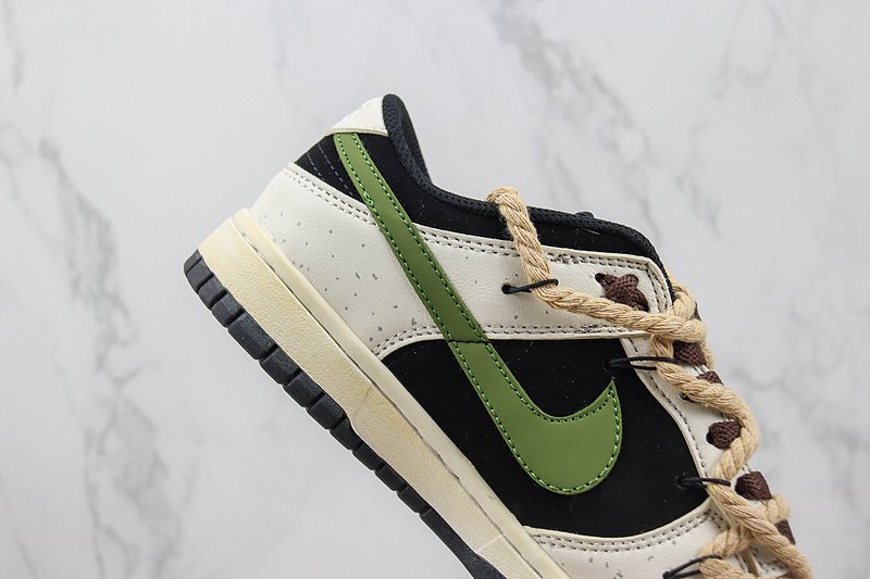 Nike SB Dunk Low "Black/Bamboo Green" фото № 3