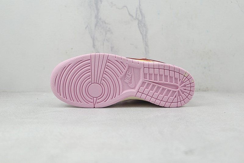 Nike Dunk Low GS "Pink/Yellow/Red" фото № 9