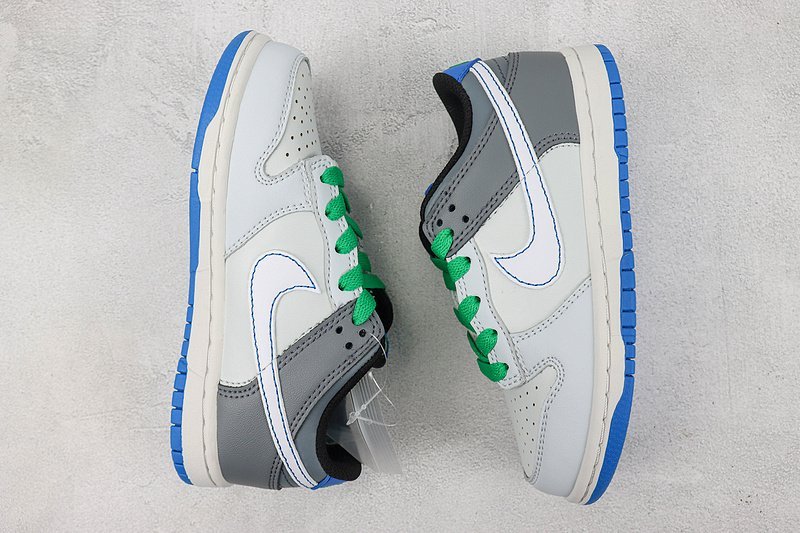 Nike SB Dunk Low "Two-Toned Grey/White/Blue/Green" фото № 6