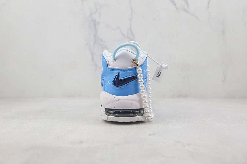 Nike Air More Uptempo 96 QS "White Midnight/Navy/Lake Blue" фото № 8