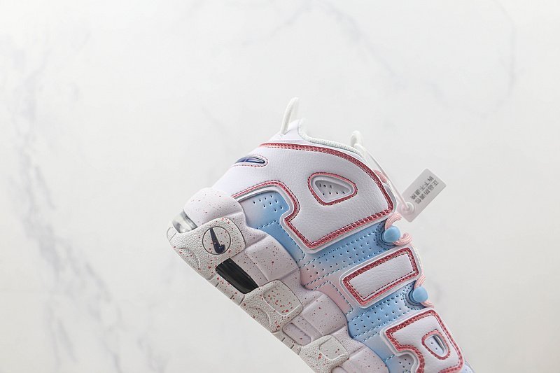 Nike Air More Uptempo 96 QS "White/Blue/Pink" фото № 4