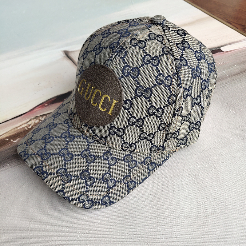 Кепка Gucci With Logo Patch "Gray" фото № 3