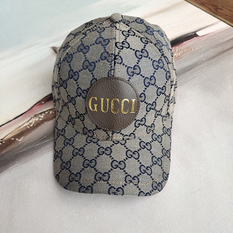 Кепка Gucci With Logo Patch "Gray" фото № 4