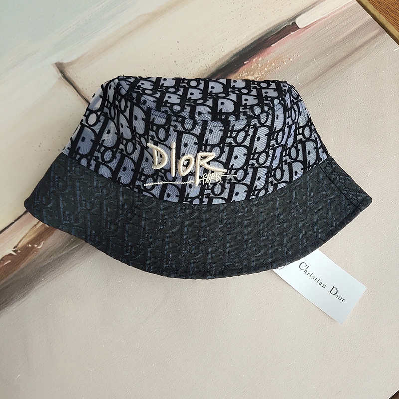 Панамка Dior Monogram "Black/Gray" фото № 4