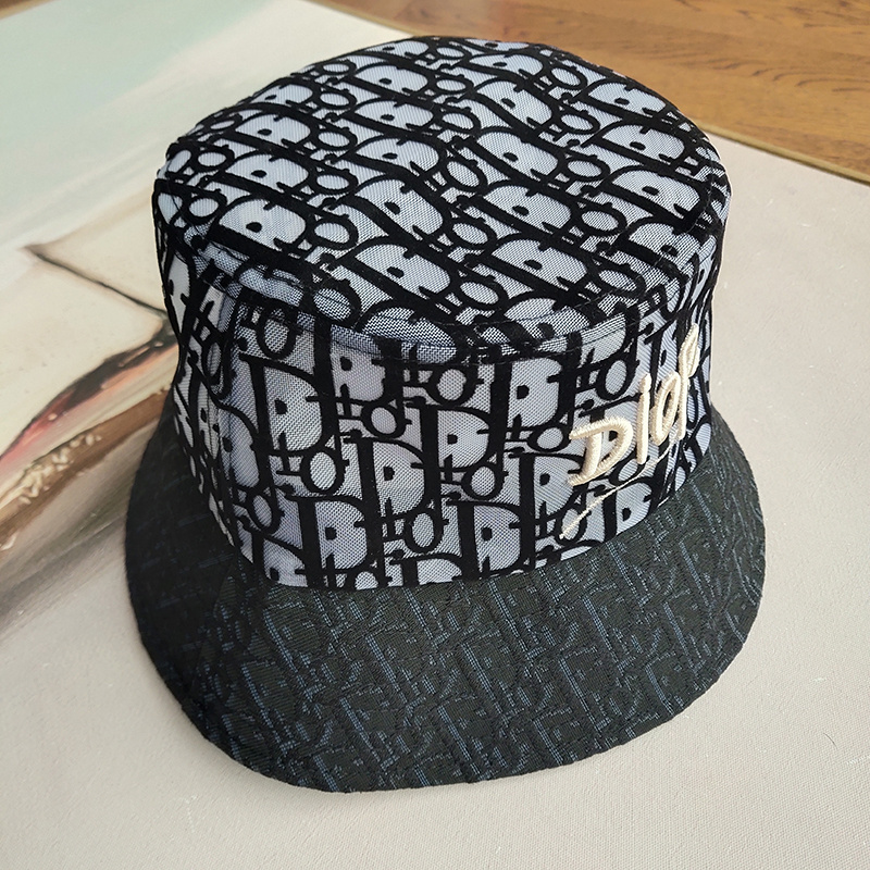 Панамка Dior Monogram "Black/Gray" фото № 9